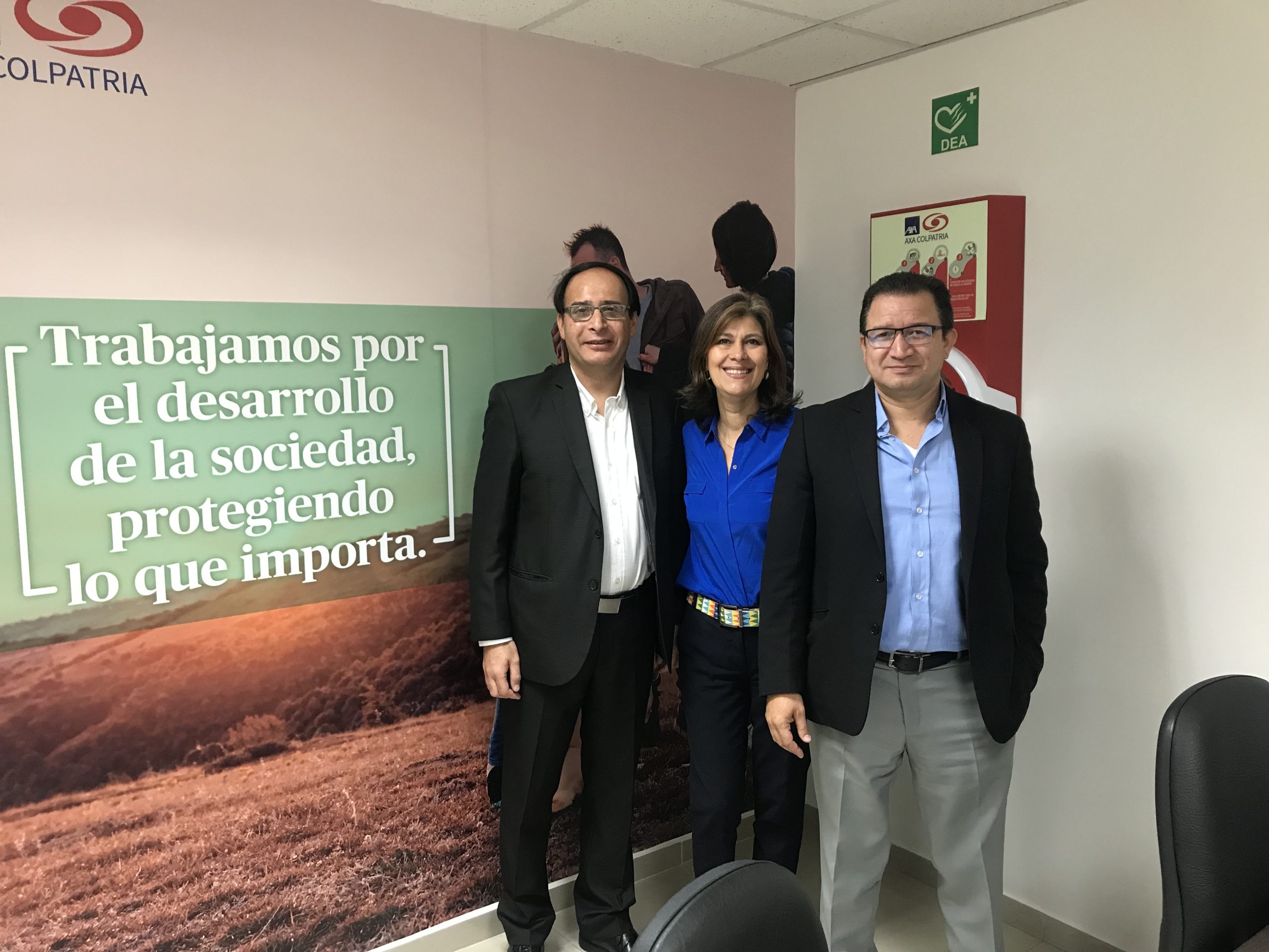AXA COLPATRIA: Luz Myriam Jiménez - Líder Comercial, Juan Carlos Galeano- Lider Cuentas. GALVEG LTDA: Edgar Galindo . CEO